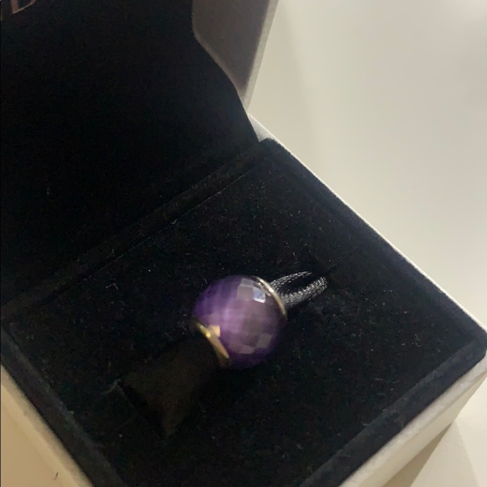 Purple pandora charm